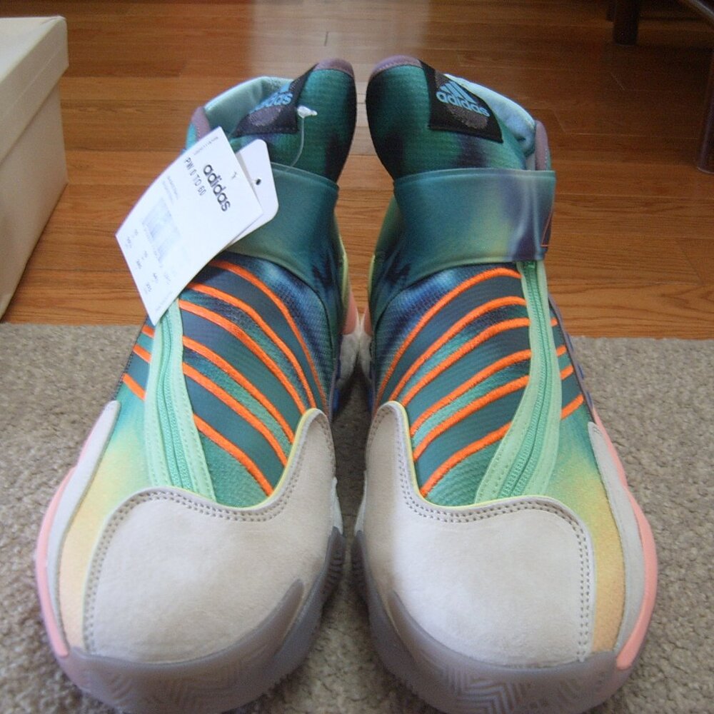 Size 10.5 adidas Pharrell x Crazy BYW 0 To 60 STMT Reflexology Shoes New w/Box - Picture 2 of 10